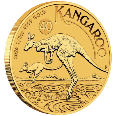 Australijos kengūra (2026) - 1/2 Oz - auksinė investicinė moneta