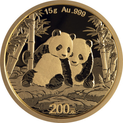 Panda (2026) - 15g - auksinė investicinė moneta
