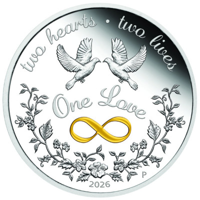 "One Love" 2026 - 1 oz - sidabro moneta