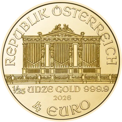 Wiener Philharmoniker (2026) - 1/25 Oz - auksinė investicinė moneta