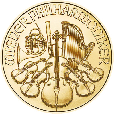 Wiener Philharmoniker (2026) - 1/4 Oz - auksinė...