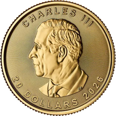 Klevo lapas (2026) - 1/2 Oz - Auksinė moneta