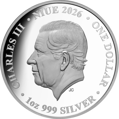 Sabalinis dantytasis tigras (2026) - 1 oz - Sidabrinė kolekcinė moneta