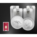 100+1: 100x Kengūra (2026 m.) - 1 Oz - sidabro moneta + 1g aukso luitas NEMOKAMAI!!!