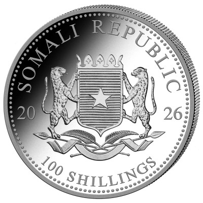 Afrikos dramblys (2026) - 1 Oz - Sidabrinė investicinė moneta