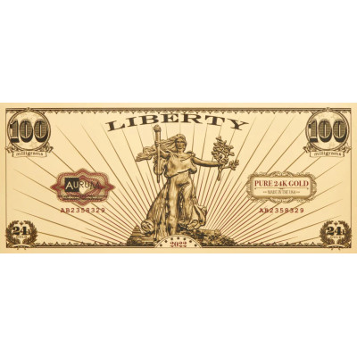 Sent Gaudenso Laisvė - 24 k aukso banknotas - bet kurie...