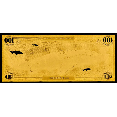 Uolinis eršketas - 24 karatų aukso banknotas - I serija
