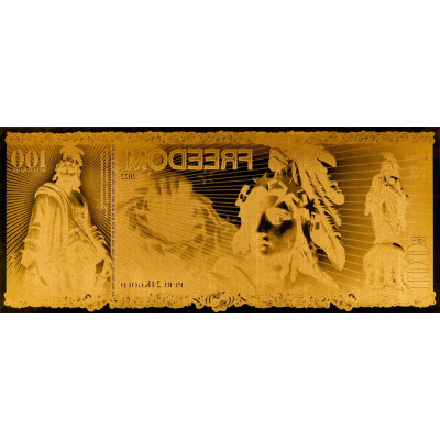 Freedom Aurum - 24k aukso banknotas (100mg)