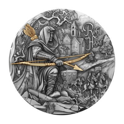 Robinas Hudas - 2 oz - sidabrinė kolekcinė moneta