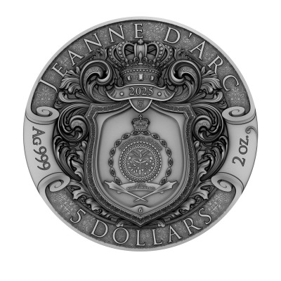 Žana d'Ark - 2 oz - sidabrinė kolekcinė moneta