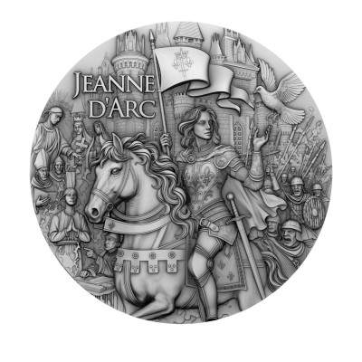 Žana d'Ark - 2 oz - sidabrinė kolekcinė moneta