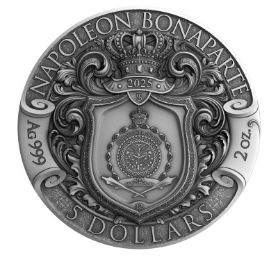 Napoleonas Bonapartas - 2 oz - Sidabrinė kolekcinė moneta