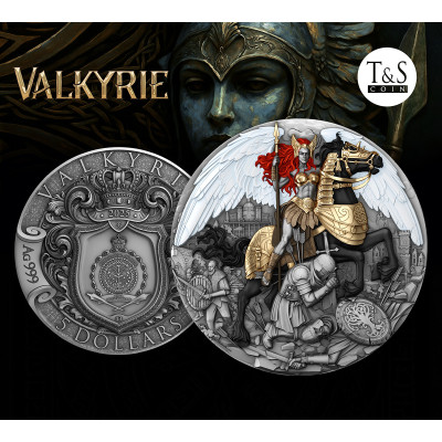 Valkirija - 2 oz - Sidabrinė kolekcinė moneta