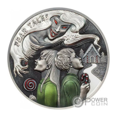 Hanselis ir Gretutė (2021) - 2 oz - Sidabrinė kolekcinė...