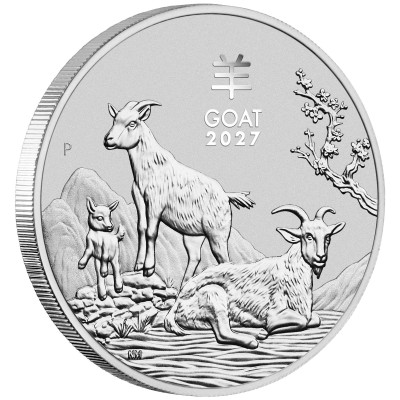 „Lunar Goat“ (2027) – 1 uncija – sidabrinė investicinė moneta